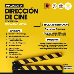 Lee más sobre el artículo DIPLOMADO EN DIRECCIÓN DE CINE – 5TA VERSIÓN